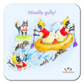 Country Comicals "Woolly gully" Coaster by Linda Birkinshaw