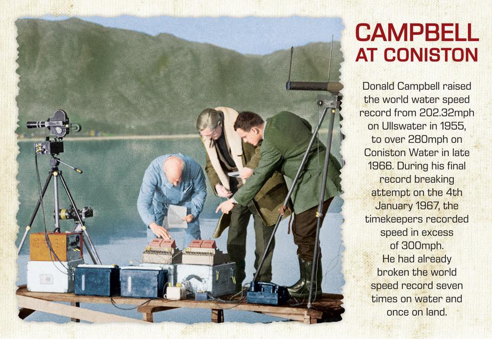 Campbell at Coniston Postcard | Cardtoons Publications