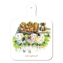 Load image into Gallery viewer, &quot;Girls&#39; Night Out&quot; Chopping Board | Cardtoons Publications
