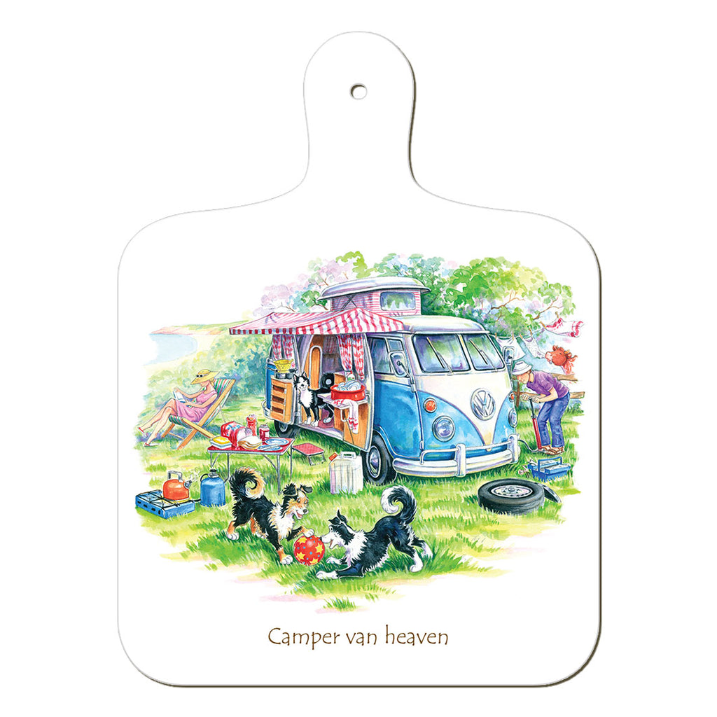 "Camper Van Heaven" Chopping Board | Cardtoons Publications