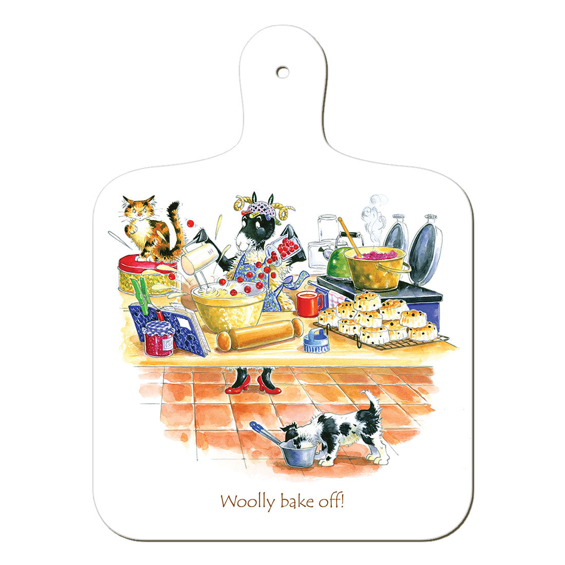"Woolly Bake Off" Chopping Board | Cardtoons Publications