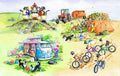 Country Comicals Tea Towel | Cardtoons Publications