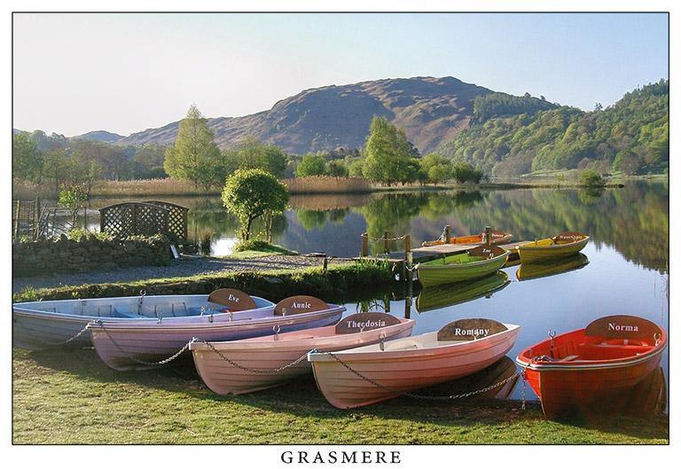 Boats on Grasmere postcard | Cardtoons Publications
