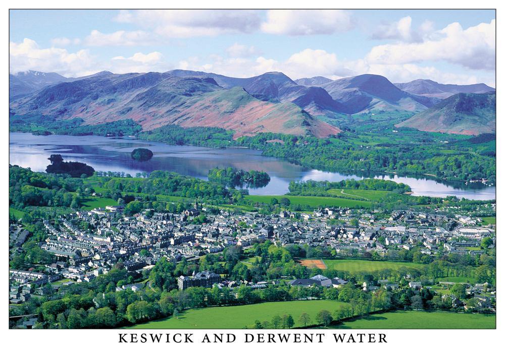 Keswick and Derwent water postcard | Cardtoons Publications
