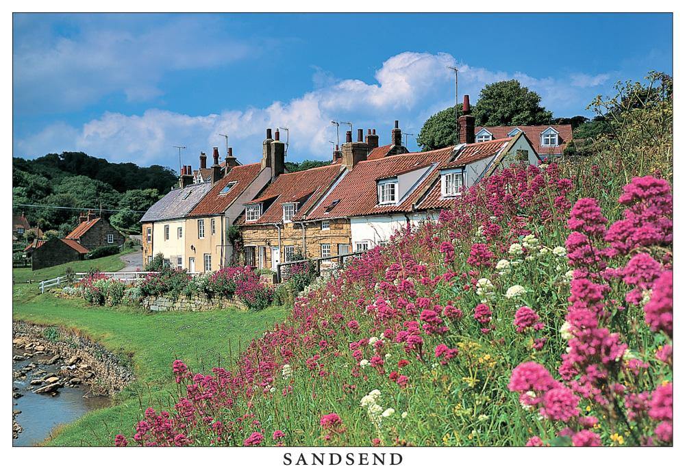 Houses at Sandsend postcard | Cardtoons Publications