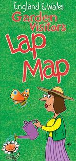 England & Wales Garden Visitor's Lap Map | Cardtoons Publications