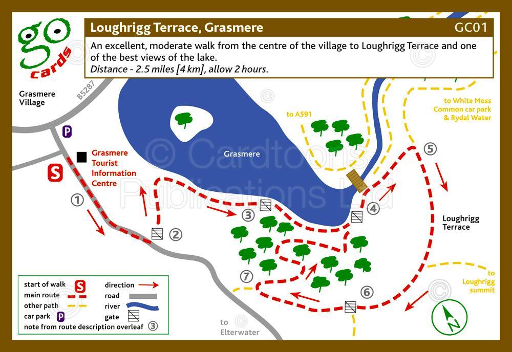 Loughrigg Terrace, Grasmere Walk | Cardtoons Publications