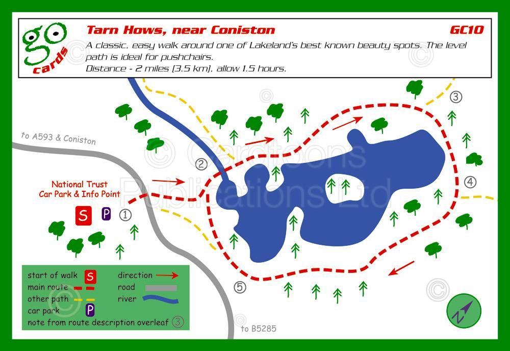 Tarn Hows, near Coniston Walk | Cardtoons Publications