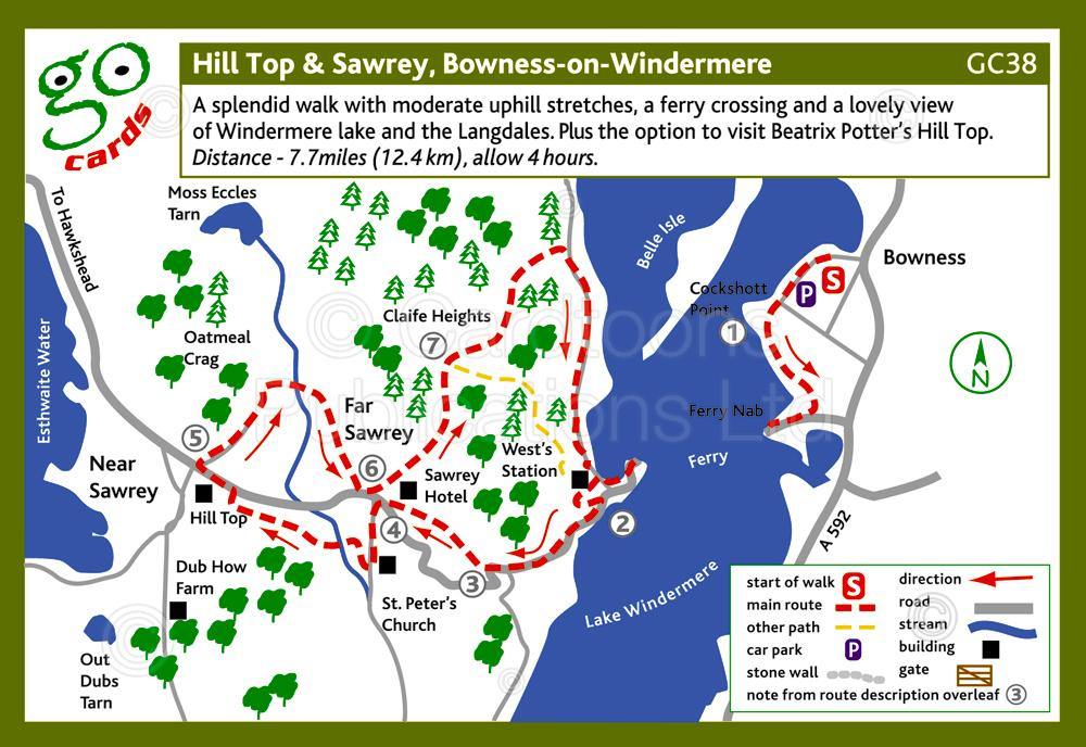 Hill Top & Sawrey Walk | Cardtoons Publications