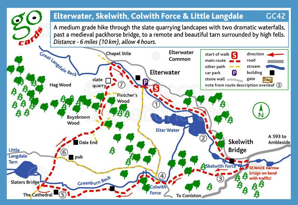 Elterwater, Skelwith & Little Langdale Walk | Cardtoons Publications
