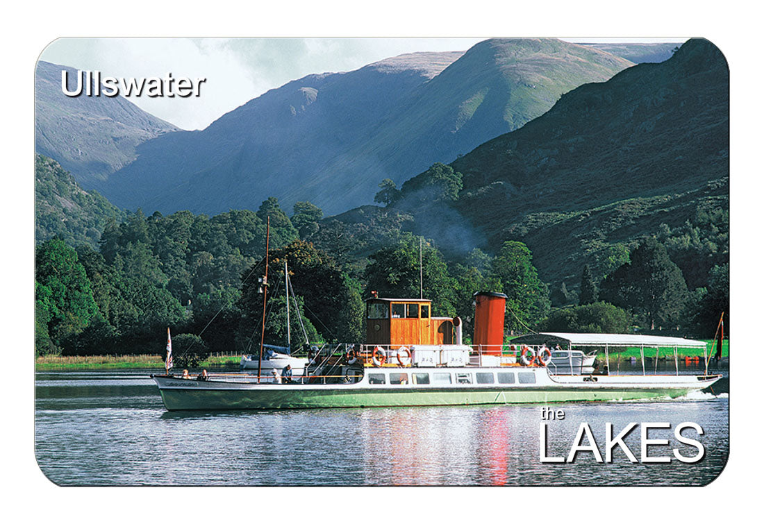 Ullswater Steamer flexible fridge magnet | Great Stuff from Cardtoons
