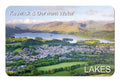 Keswick & Derwent Water flexible fridge magnet | Great Stuff from Cardtoons