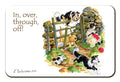 Country Comicals "In, Over, Through, Off" Fridge Magnet