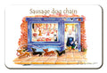 Country Comicals "Sausage Dog Chain" Fridge Magnet