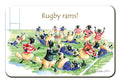Country Comicals "Rugby Rams" Fridge Magnet