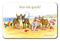 Country Comicals "Kiss Me Quick" Fridge Magnet