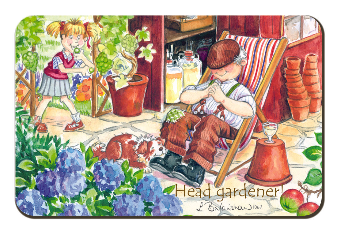Country Comicals "Head Gardener" Fridge Magnet