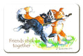 Country Comicals "Friends Stick Together" Fridge Magnet