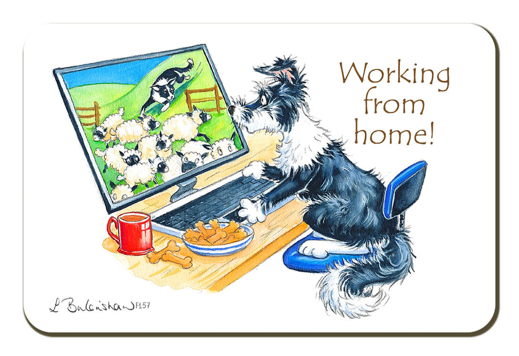 Country Comicals - Working From Home fridge magnet