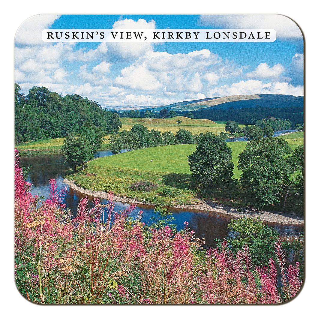 Ruskin's View, Kirkby Lonsdale coaster by Cardtoons Publications