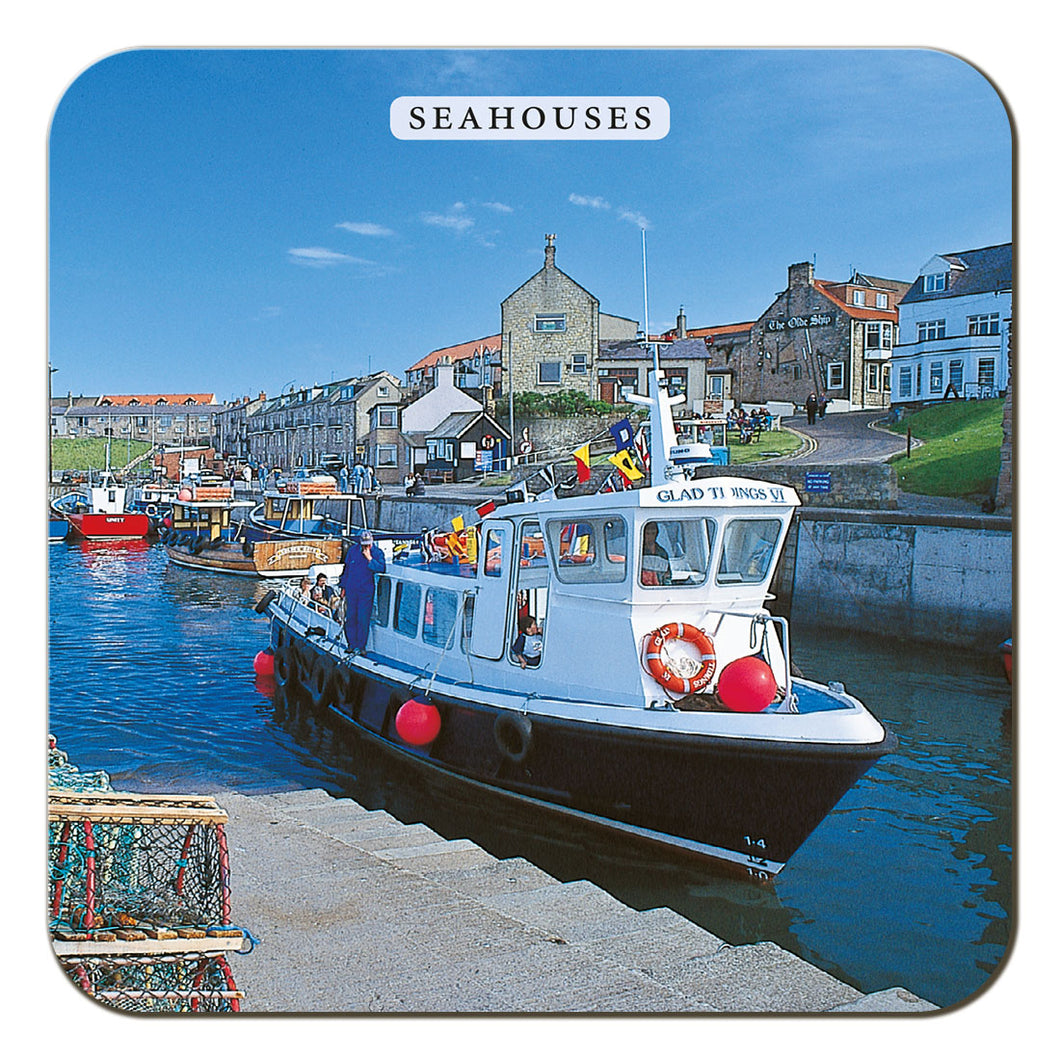 Seahouses coaster by Cardtoons Publications
