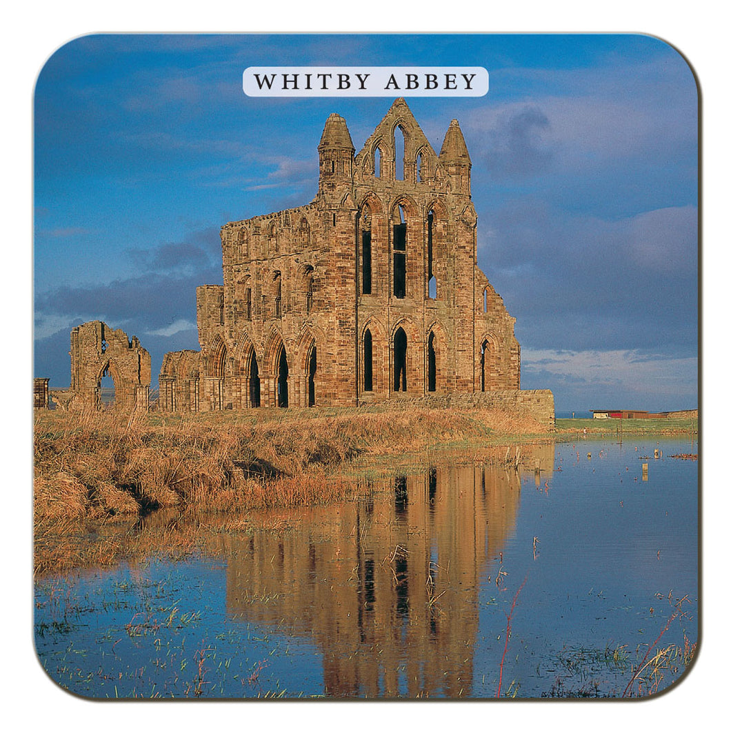 Whitby Abbey coaster by Cardtoons Publications