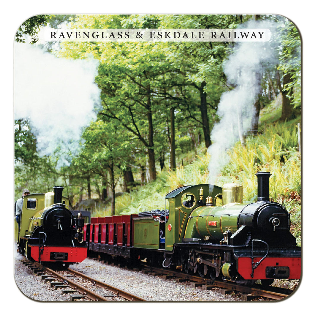 Ravenglass & Eskdale Railway coaster by Cardtoons Publications