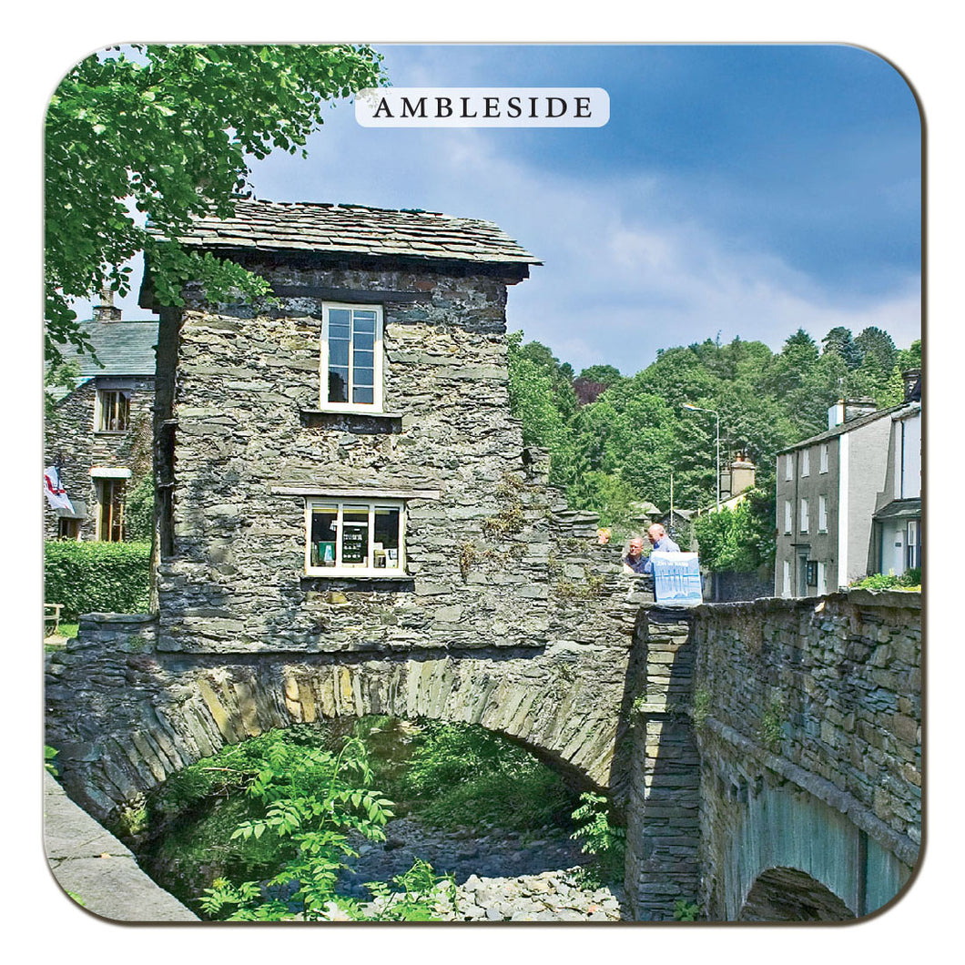 Bridge House, Ambleside coaster by Cardtoons Publications