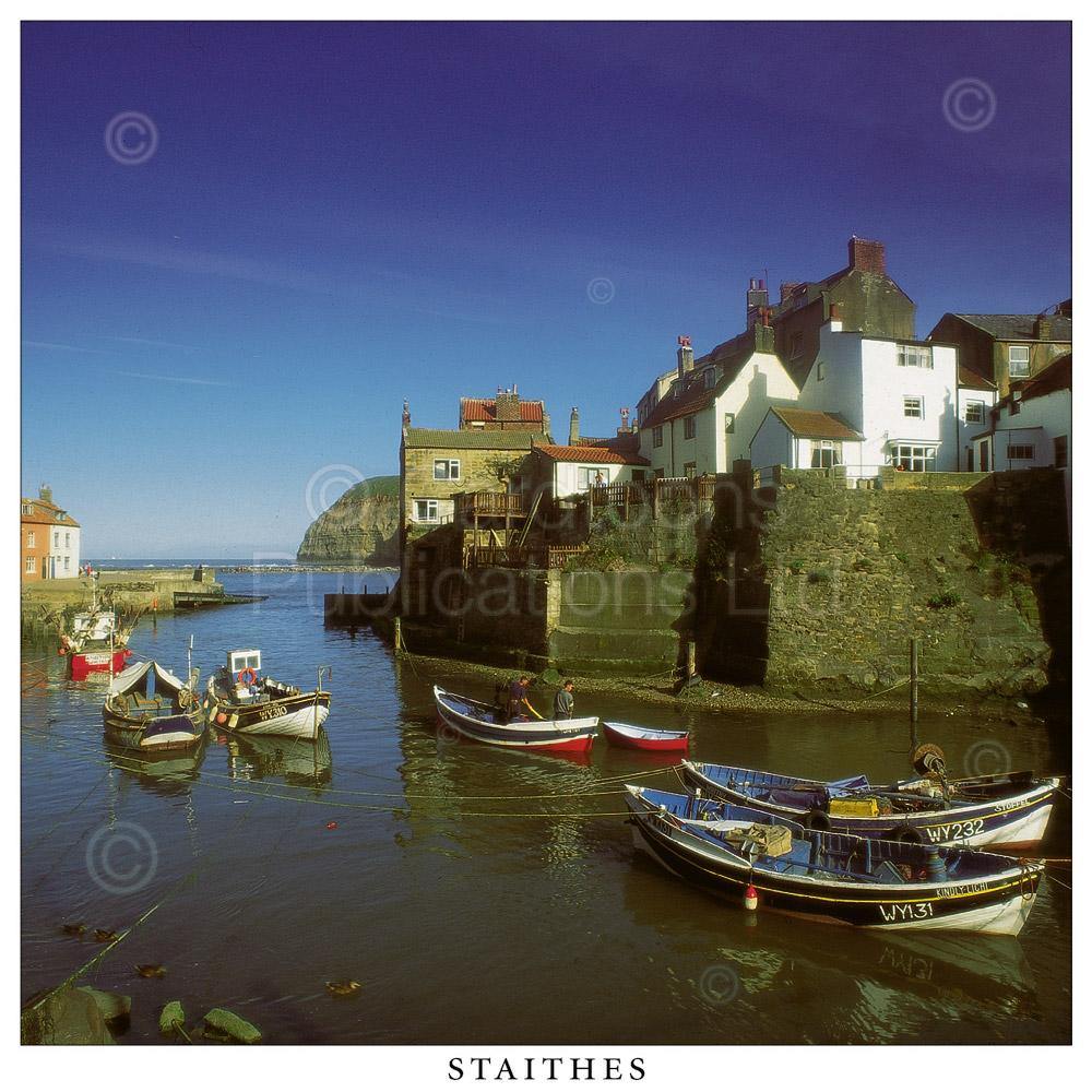 Staithes Square Postcard by Cardtoons
