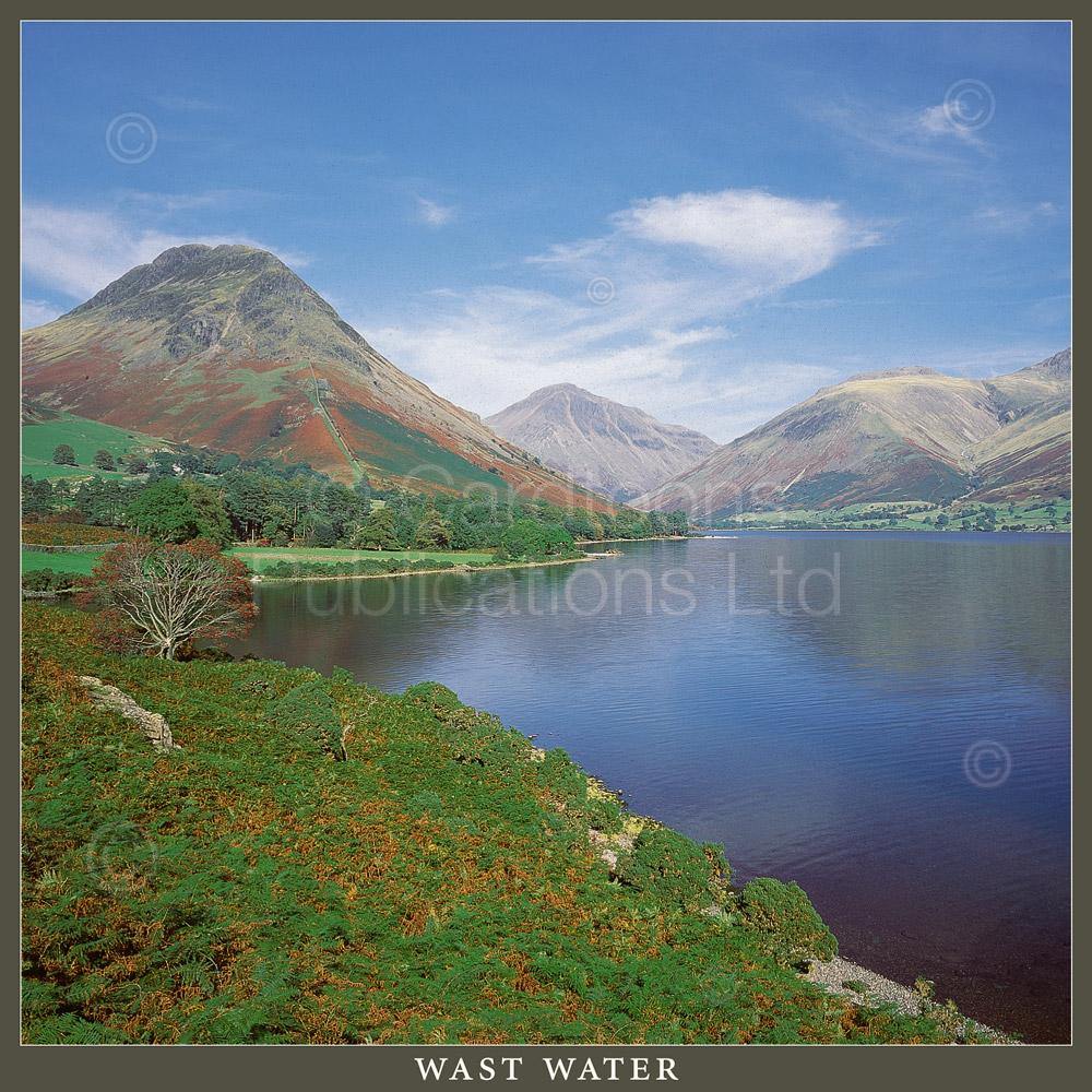 Wast Water Square Postcard by Cardtoons
