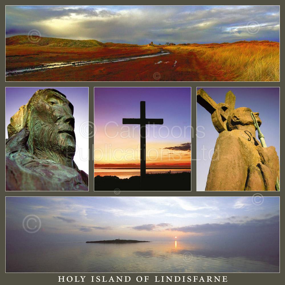 Lindisfarne Square Postcard by Cardtoons