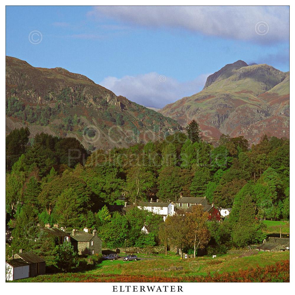 Elterwater Square Postcard by Cardtoons