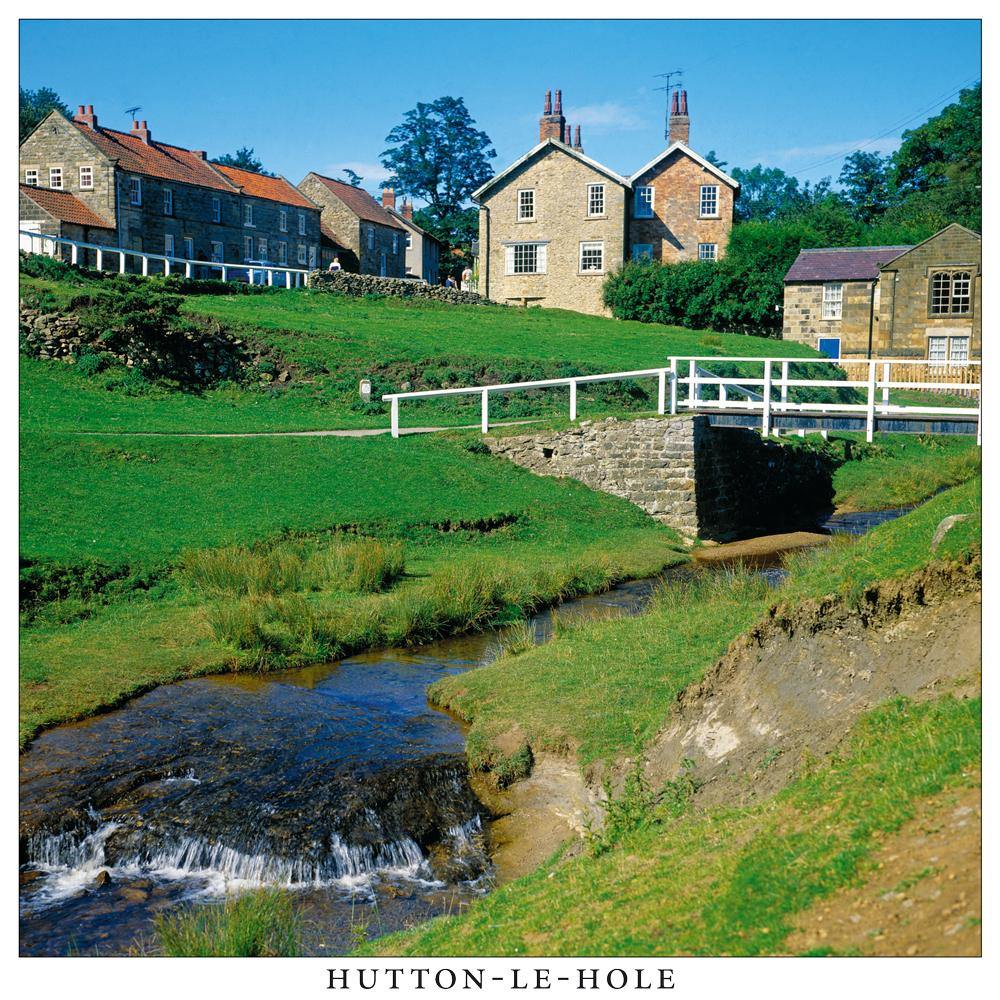 Hutton-le-Hole, North Yorkshire Square Postcard by Cardtoons