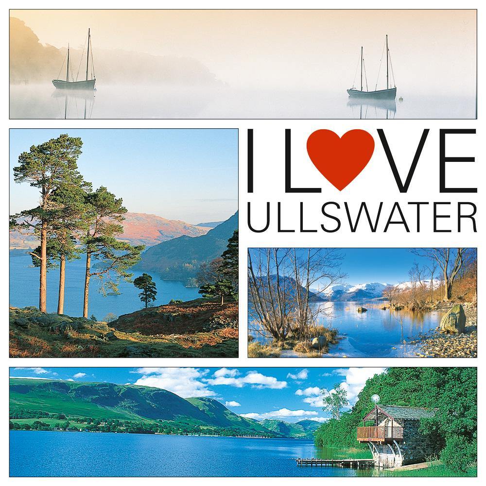 I Love Ullswater Square Postcard by Cardtoons