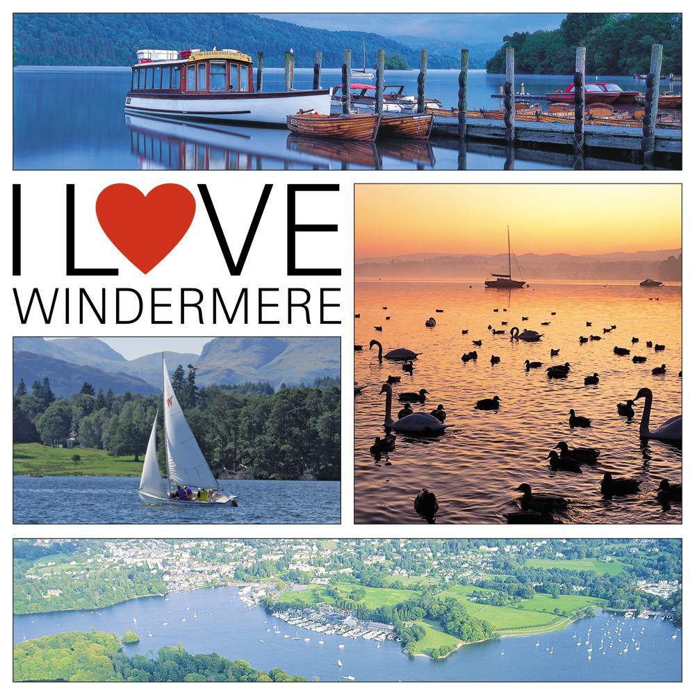 I Love Windermere Square Postcard by Cardtoons