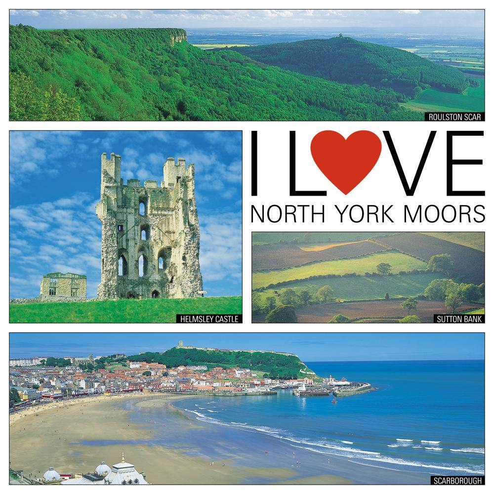 I Love North York Moors Square Postcard by Cardtoons