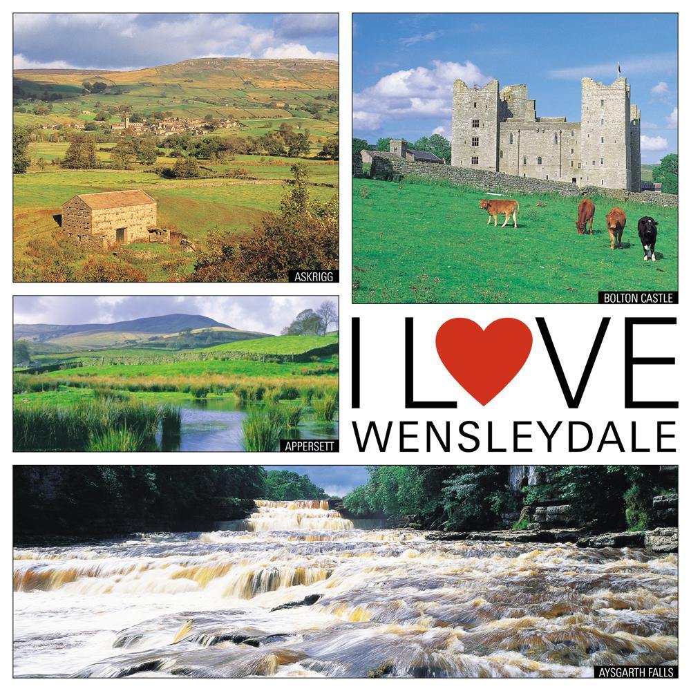 I Love Wensleydale Square Postcard by Cardtoons