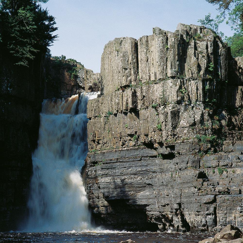 High Force, Teesdale Square Postcard by Cardtoons