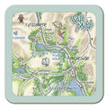 Grasmere & Ambleside Lap Map Coaster by Cardtoons Publications