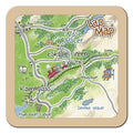 Ravenglass & Eskdale lap map coaster by Cardtoons Publications