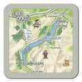 Ullswater lap map coaster by Cardtoons Publications