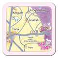 Thirsk lap map coaster by Cardtoons Publications