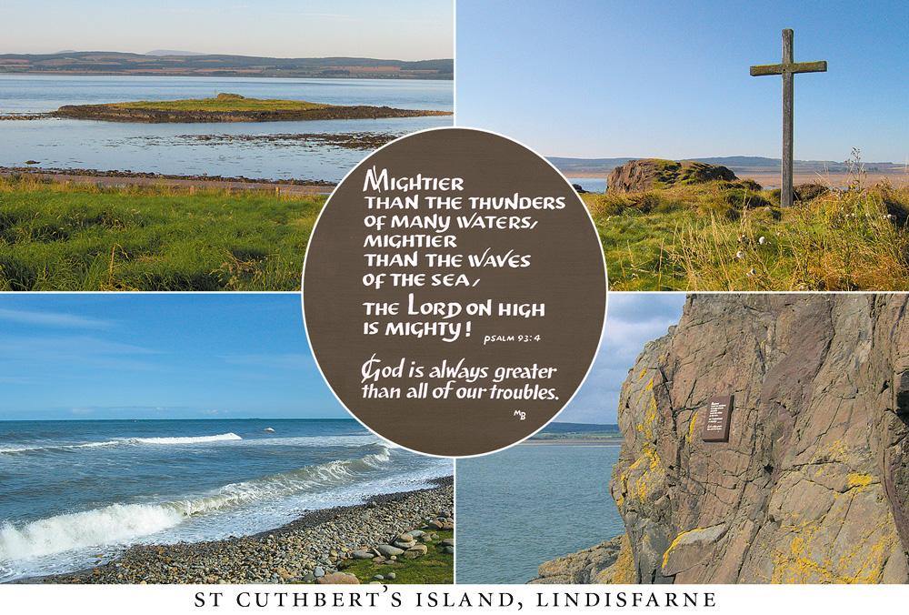 St Cuthbert's Island, Lindisfarne postcard | Cardtoons Publications