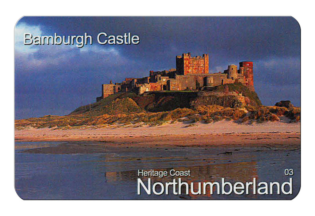 Bamburgh Castle Flexible Fridge Magnet | Cardtoons
