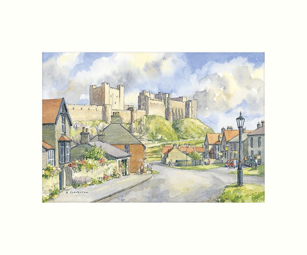 Bamburgh Village art print | Cardtoons Publications
