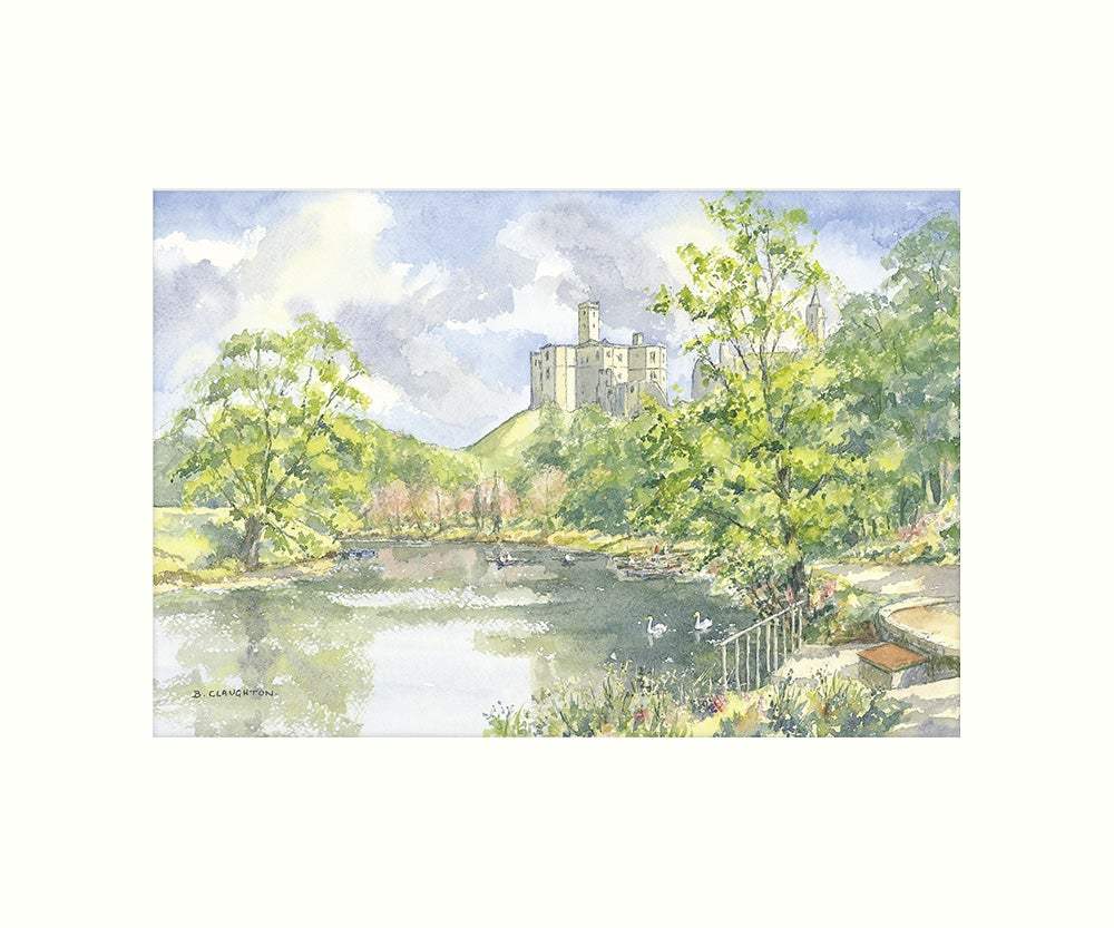Warkworth Castle art print - Cardtoons Publications