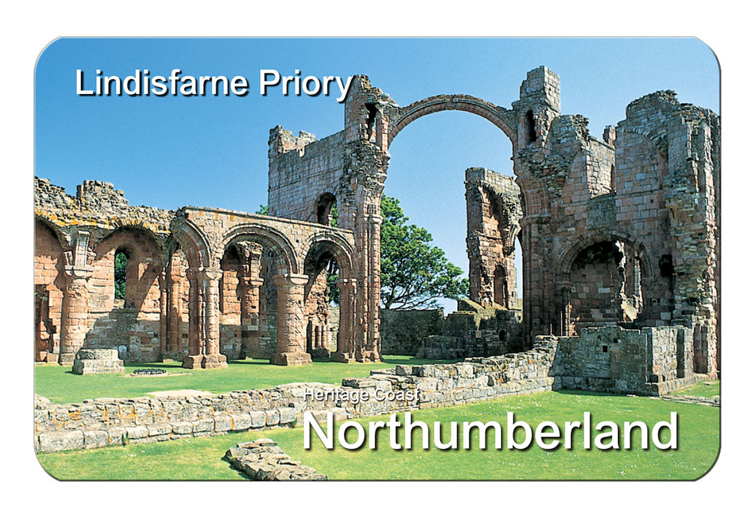 Lindisfarne Priory flexible fridge magnet | Cardtoons