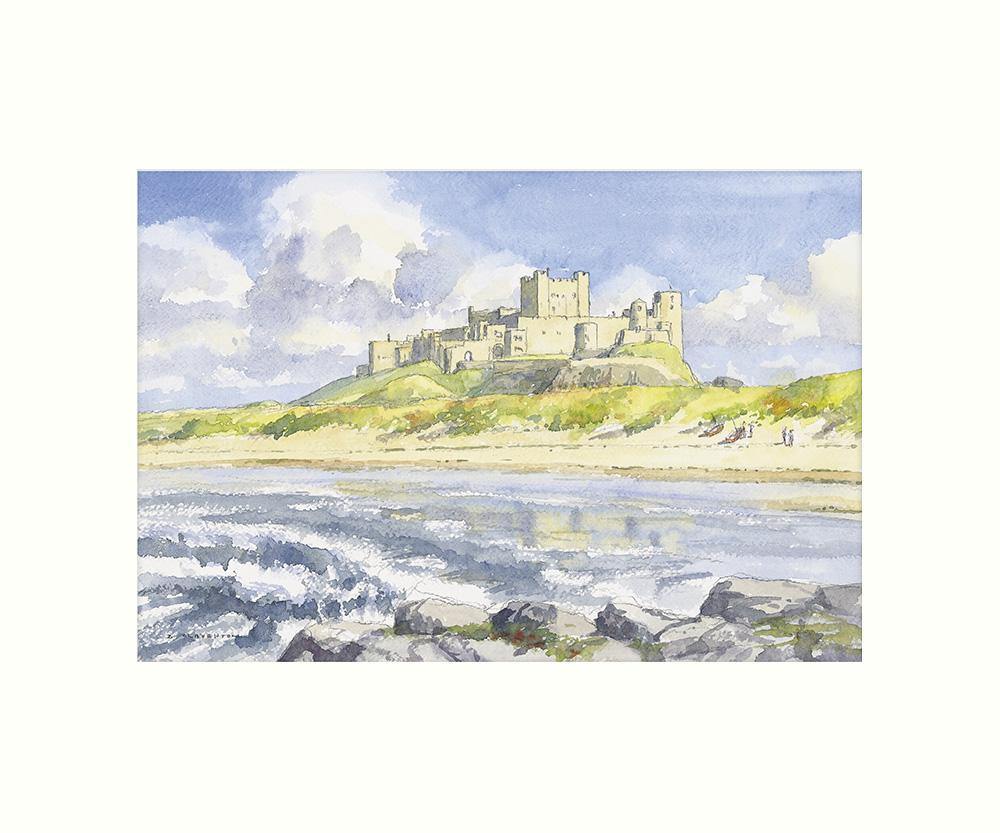Bamburgh Castle Art Print | Cardtoons Publications