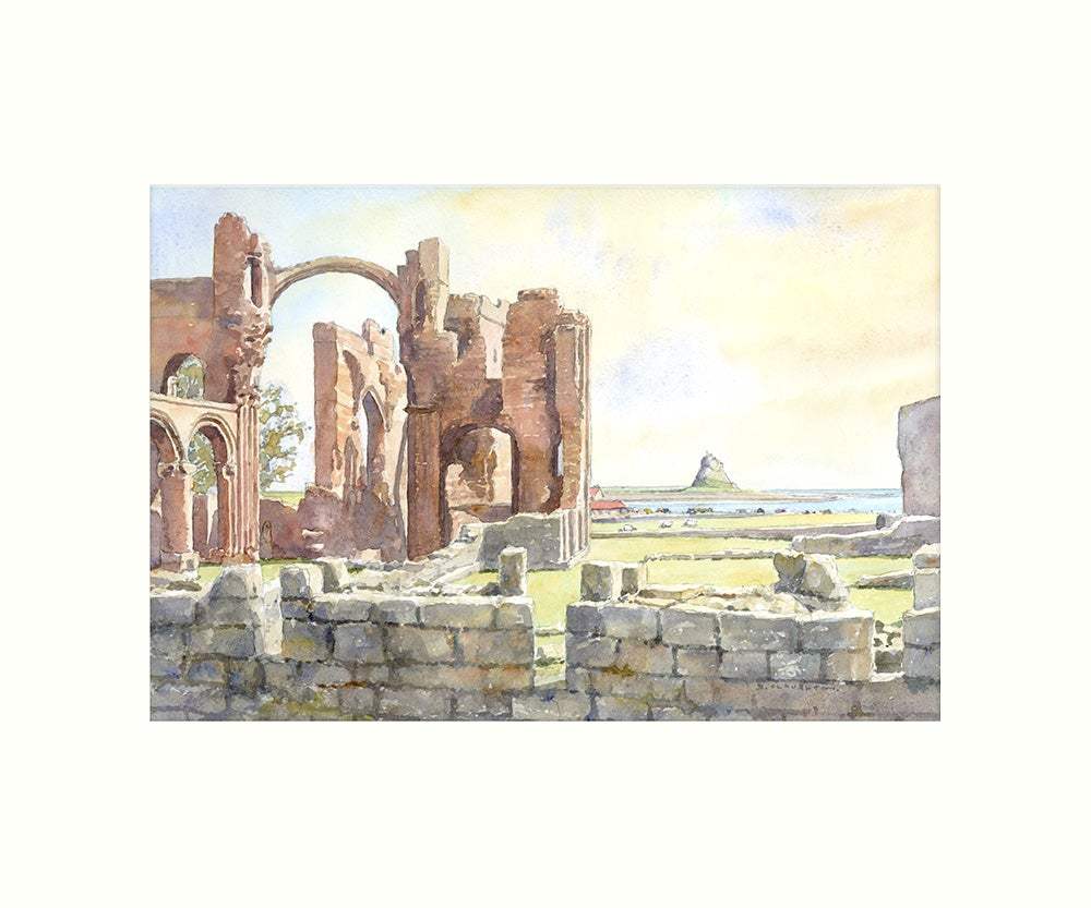 Lindisfarne Priory art print - Cardtoons Publications