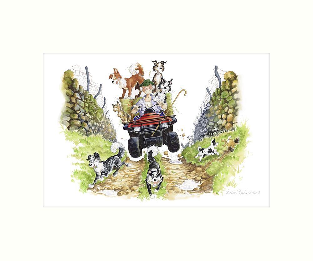 "Country Chaos" Art Print | Cardtoons Publications